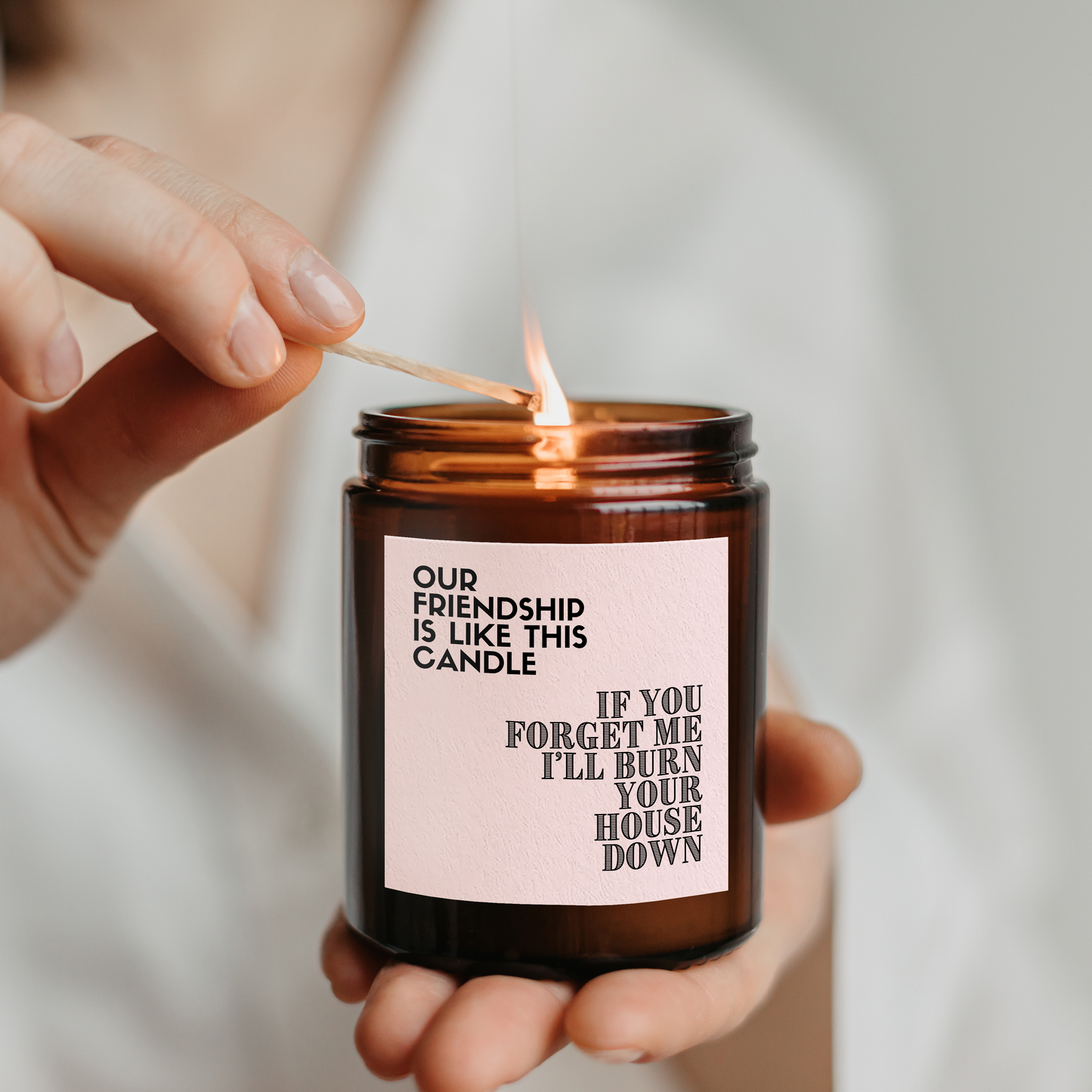 Funny Friendship Candle Gift