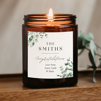 Personalised candle for Wedding, Engagement, or Anniversary